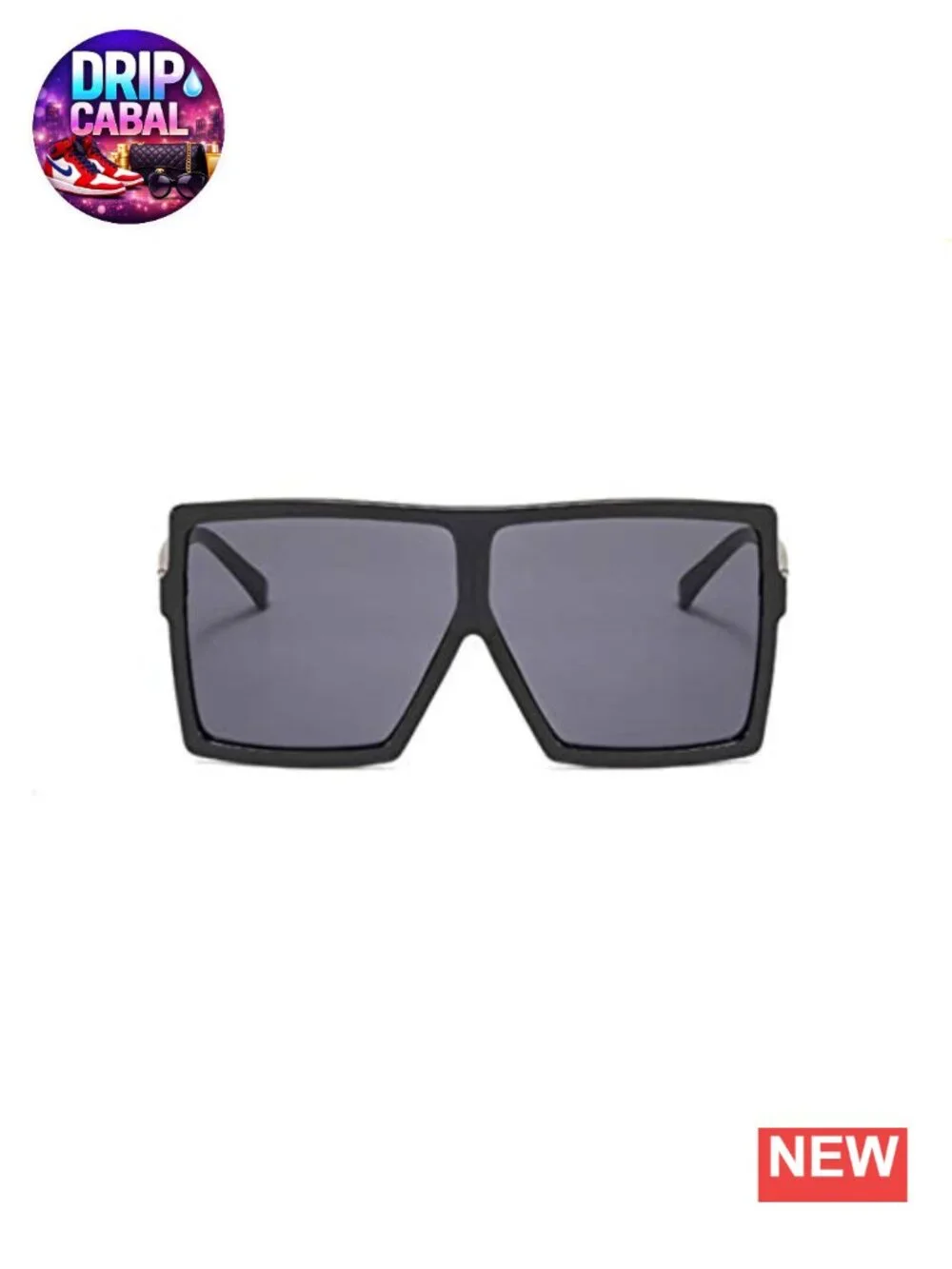 Square Oversized Sunglasses for Women Men Shield Retro Wrap Around